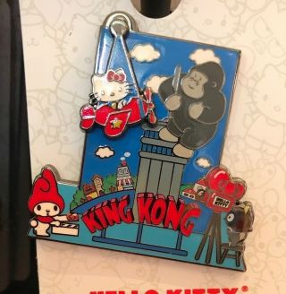 Universal Studios Hello Kitty King Kong Collectible Pin on Card 2