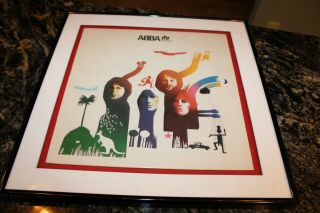 Abba,  The Album Usa Framed Lp Take A Chance On Me/the Name Of The Game/eagle