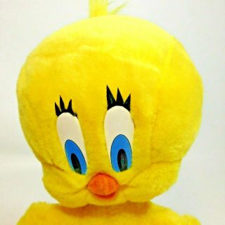 Tweety Bird Baby Looney Tunes Stuffed Animal Yellow Plush Six Flags 10 "