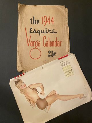 The 1944 Esquire Varga Girl Calendar Envelope Vargas Pin - Up Art