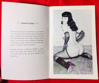 Vtg 50’s Bettie Page Dominant Damsels 1 Heels Nylons Girlie Spicy Risque Pinups 2