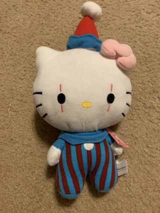 Hello Kitty Stuffed Toy Plush Clown Circus Doll Fiesta Toy By Sanrio