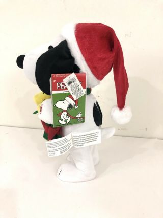 NWT Peanuts Christmas 2018 Santa Snoopy & Woodstock in Stocking 13” Plush - Dances 2