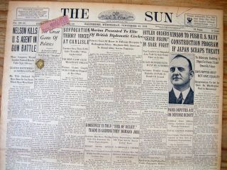 1934 Newspaper Gangster " Baby Face " Nelson Kills 2 Fbi Agents At Barrington Il