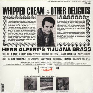 Herb Alpert & Tijuana Brass ‎ - Whipped Cream LP - Vinyl Album Record Reissue 2