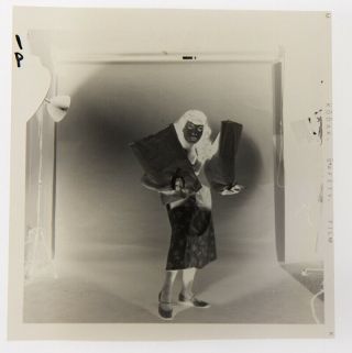 Bettie Page 1954 Camera Negative Bunny Yeager Estate Oddity Bag Lady Tramp Pose 3