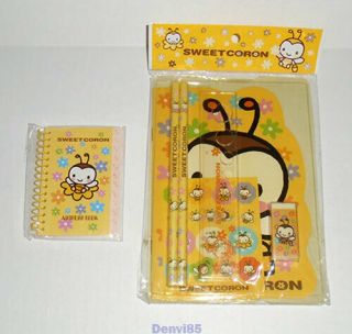 Very Cute & Htf 2002 Sanrio Sweet Coron Notebk Set & Address Bk All