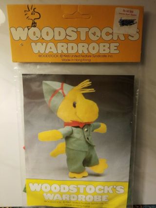 Vintage Woodstock Outfit Clothes Plush 9 Inch Woodstock American Boy Scout