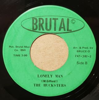 THE HUCKSTERS It ' s So Hard / Lonely Man 1966 BRUTAL 45 Garage RARE 2