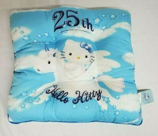 1999 Sanrio 25th Anniversay Hello Kitty On Pegasus Winged Unicorn Pillow Cushion