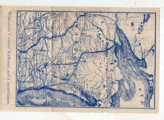 1800 ' s Wisconsin Central Railroad Brochure,  Land 3