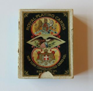 " Royal Illuminated Playing Cards " By The York Consolidated Card Co C.  1890 