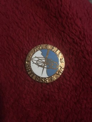 Fis Nordic World Ski Championships 1958 Lahti,  Finland Official Badge Pin