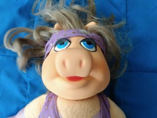 1981 Fisher - Price Miss Piggy Dress - Up Muppet Doll 890 W Headband,  Dress