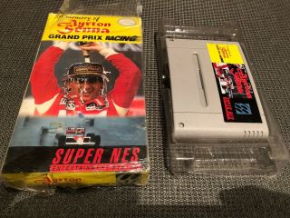 Pal Nintendo Snes Game Ayrton Senna Racing