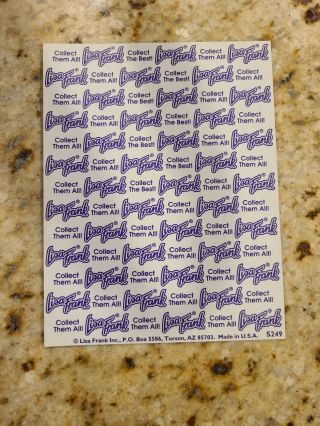 Vintage RARE Lisa Frank GALACTIC SUNDAE Sticker Sheet S249 VHTF 3