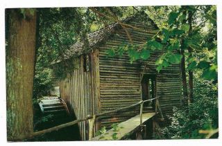 Vintage Tennessee Postcard Cades Cove Smoky Mountains John P Cable Mill