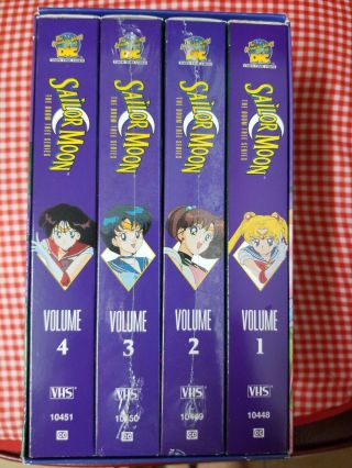 Sailor Moon: The Doom Tree Series Vhs Dic 1995 Box Set 4 One Tape English