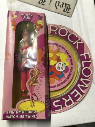 Vtg Mattel Rockflowers Lilac Doll With Record Hard To Find