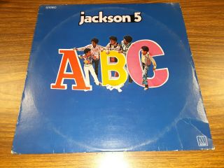 The Jackson 5 Abc Vinyl Lp Record Motown Records M5 - 152v1 Ex/vg Reissue 1970☆