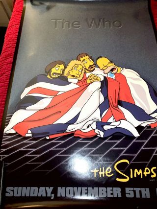 Mint: The Simpsons & The Who,  2000 Press Promo Poster For 250th Episode (sea:12)