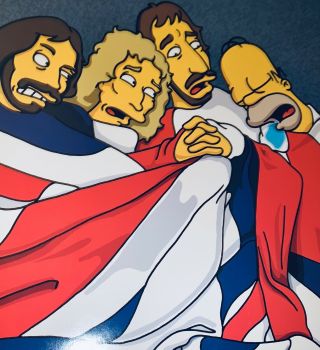 MINT: The Simpsons & The Who,  2000 Press Promo Poster for 250th Episode (Sea:12) 2