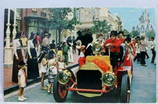 Walt Disney World Main Street Usa Mickey Mouse Usa Postcard Old Vintage Card Pc
