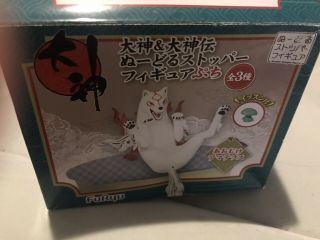 Rare Okami Figure FuRyu Noodle Stopper Fuse Amaterasu USA Prio 3