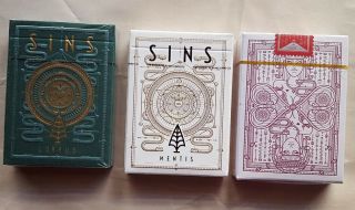 Sins (mentis And Corpus Decks) And Eva Playing Cards