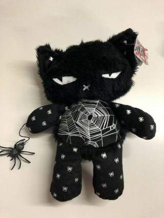 Emily The Strange Nee Chee Spider Kitty Plush - Emily The Strange Black Cat