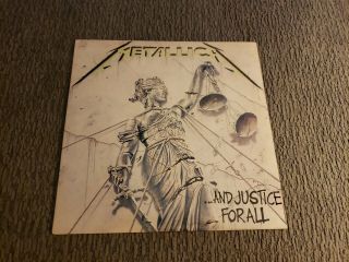1988 Metallica " And Justice For All " 2 - Lp Vinyl Records (9 60812 - 1)