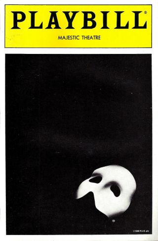 Michael Crawford " Phantom Of The Opera " Sarah Brightman / April 1988 Playbill