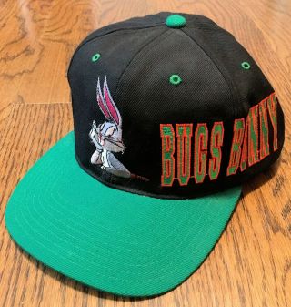 Vintage Bugs Bunny Snapback Hat Top Hat Looney Tunes Warner Brothers Daffy Duck