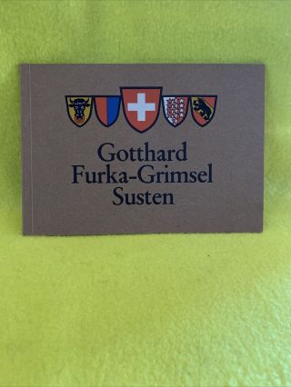 Gotthard Furka - Grimsel Susten Vintage Photo Book Switzerland