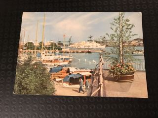 Vintage Postcard - Copenhagen - The Yacht Harbour - B11