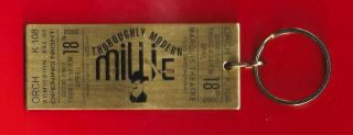Sutton Foster " Thoroughly Modern Millie " Gavin Creel 2002 Broadway Key Chain