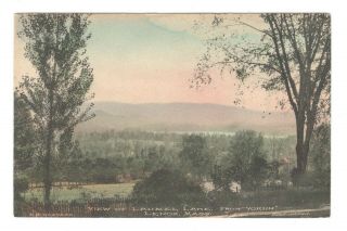 View Of Laurel Lake From Lenox Massachusetts Vintage Postcard Af47