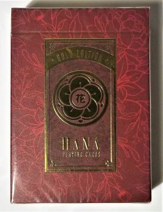 Hana Red/gold Playing Cards Rare Limited Edition Deck By Steve Minty Epcc