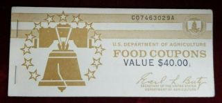 1975 A U.  S.  Department Of Agriculture Food Coupons