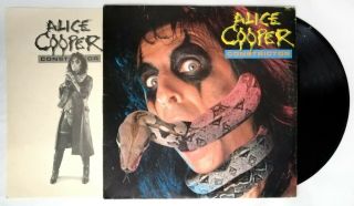 Alice Cooper Constrictor Lp Vinyl Album 1986 Mexico Mca Insert
