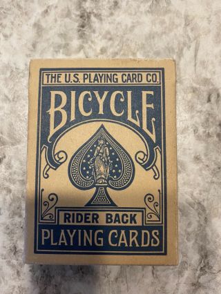 Rare Vintage Bicycle 808 Rider Back Playing Cards - With Revenue Stamp