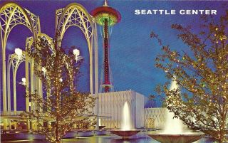 Vintage Washington Chrome Postcard Pacific Science Center Seattle