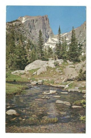 Tyndall Creek Dream Lake Trail Estes Park Colorado Vintage Postcard Af153