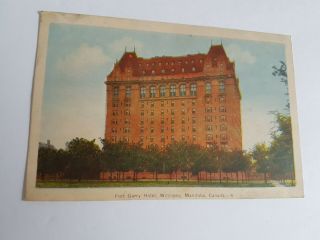 Fort Garry Hotel Winnipeg Manitoba Canada Unposted Vintage Postcard
