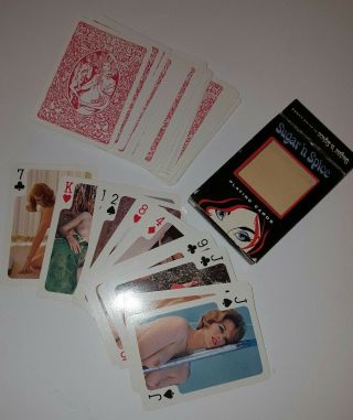Vintage Nude Pin Up Sugar N Spice Playing Cards Full Deck Poker Risque 52 Cards