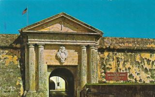 Vintage Puerto Rico Chrome Postcard San Juan Historic Site Park El Morro Castle