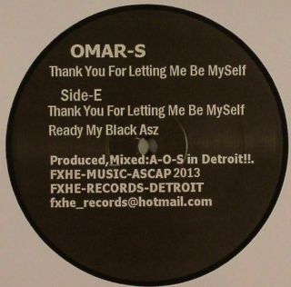 Omar S - Thank You For Letting Me Be Myself: Part 2 - Vinyl (2xlp)