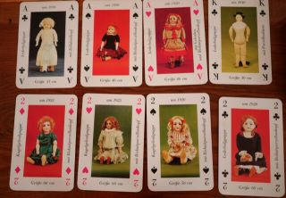 Pair German Historic Doll Museum Historische Puppen Collector Playing Card Decks