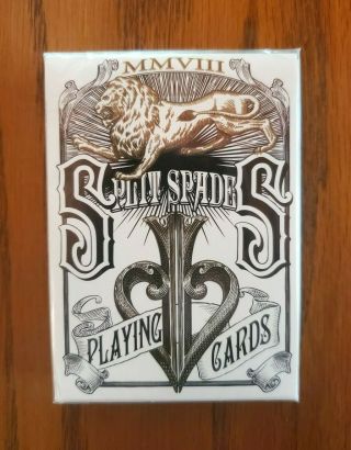 Rare David Blaine Black Split Spades 1st Edition Playing Cards Mmviii