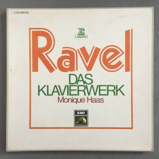 B392 Ravel The Piano Work Monique Haas 3lp Emi Electrola 1c 153 - 28 321/23 Stereo